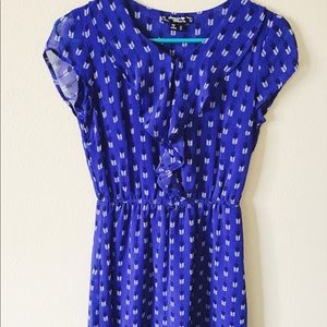 Blue Patterned Dress (S)